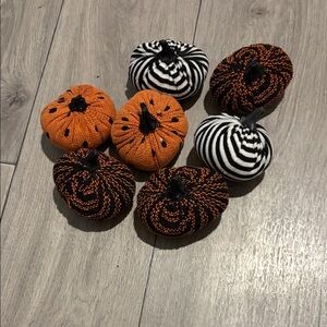 & Other Stories Orange and Black Knit Pumpkins
